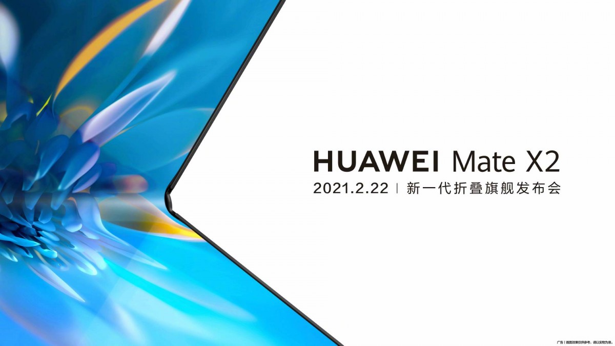 Il nuovo pieghevole Huawei Mate X2 arriva il 22 febbraio, ecco la prima foto