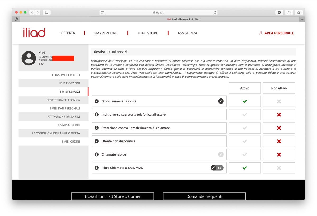 Come usare la modalità Non Disturbare di Iliad