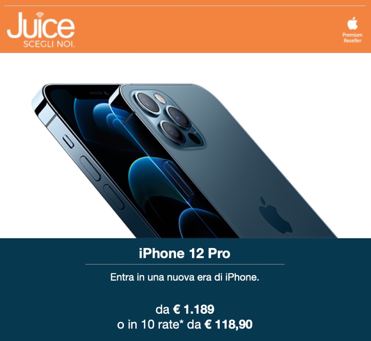 Da Juice iPhone 12 Pro disponibili, anche in 10 rate