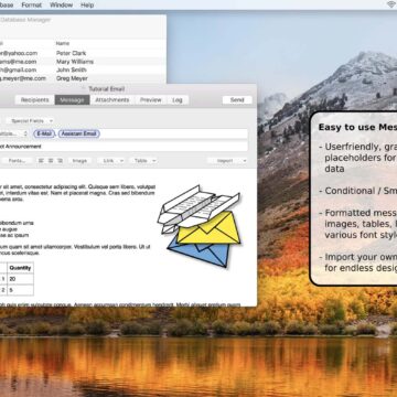 SerialMailer, utility Mac per inviare per l’invio massivo di mail