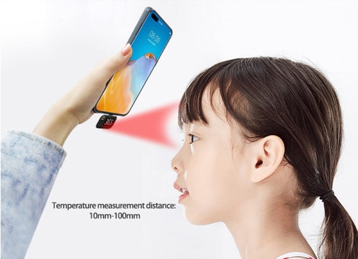 Termometro infrarossi per iPhone: solo 9 € per misurare la febbre senza contatto