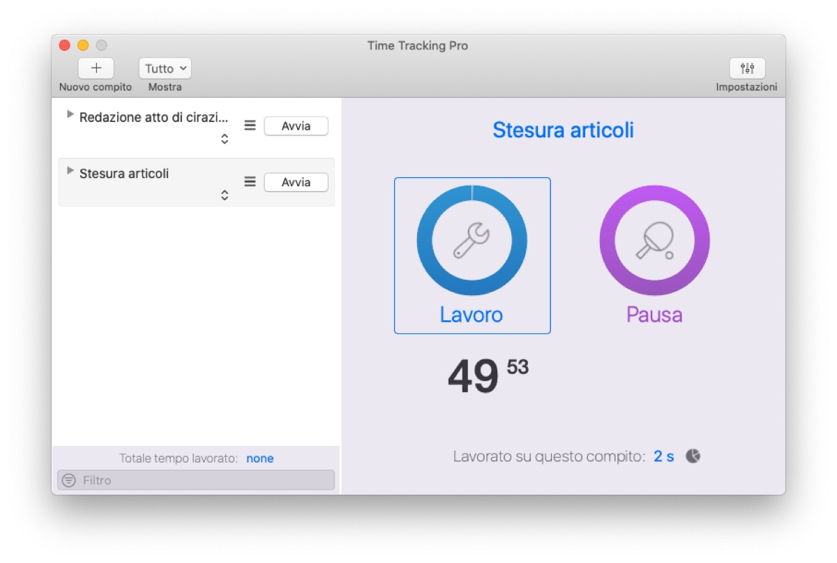 Recensione Time Tracking Pro per Mac, prendetevi cura del vostro tempo per organizzarlo al meglio e rendere di più