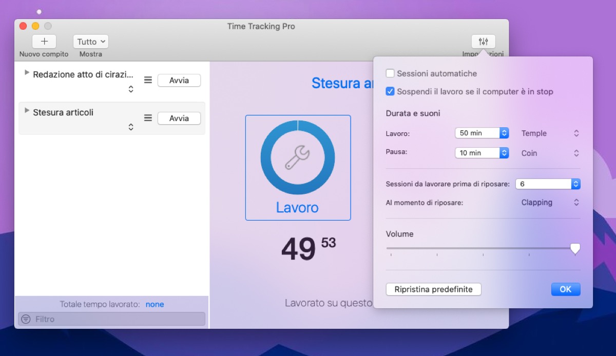 Recensione Time Tracking Pro per Mac, prendetevi cura del vostro tempo per organizzarlo al meglio e rendere di più