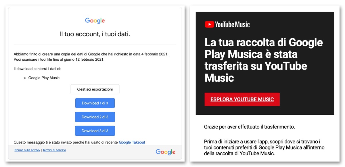 google play music ultimi giorni