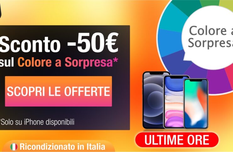 Ultime ore: iPhone scontati -50€ con il Colore a Sorpresa su TrenDevice. Termina oggi 28/2