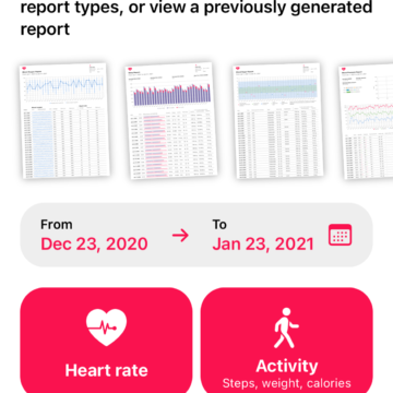 Heart Reports V2.0 per iPhone, un’app per generare un rapporto sulla salute