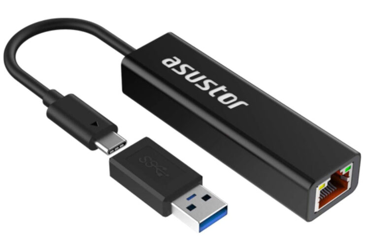 Asustor AS-U2.5G2 è un adattatore da USB-C a 2.5 Gigabit Ethernet