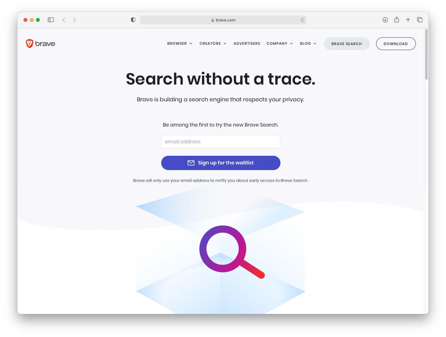 Il browser Brave offrirà un suo motore di ricerca