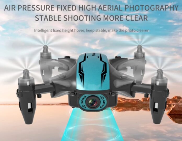 CS02 WiFi FPV Drone with 4K HD Camera/Tap-fly/App Control/Head-free Mode