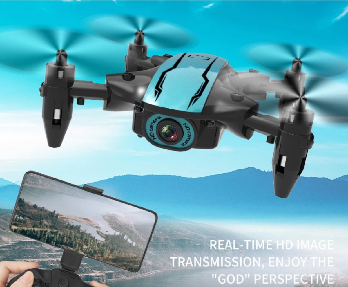 CS02 WiFi FPV Drone with 4K HD Camera/Tap-fly/App Control/Head-free Mode