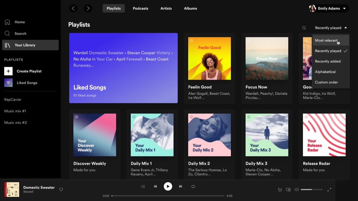 Spotify si rifà il look per Desktop e Web Player Spotify si rifà il look per Desktop e Web Player