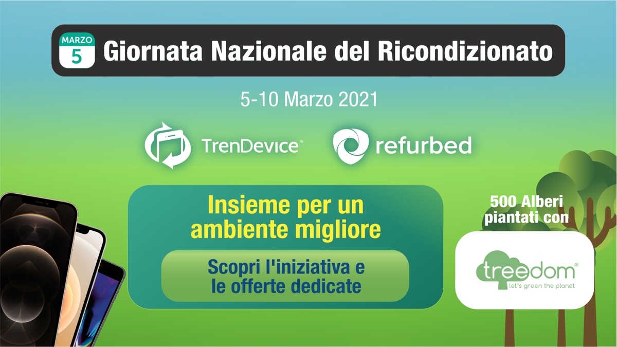 Giornata Nazionale del Ricondizionato: TrenDevice e Refurbed insieme per l’ambiente