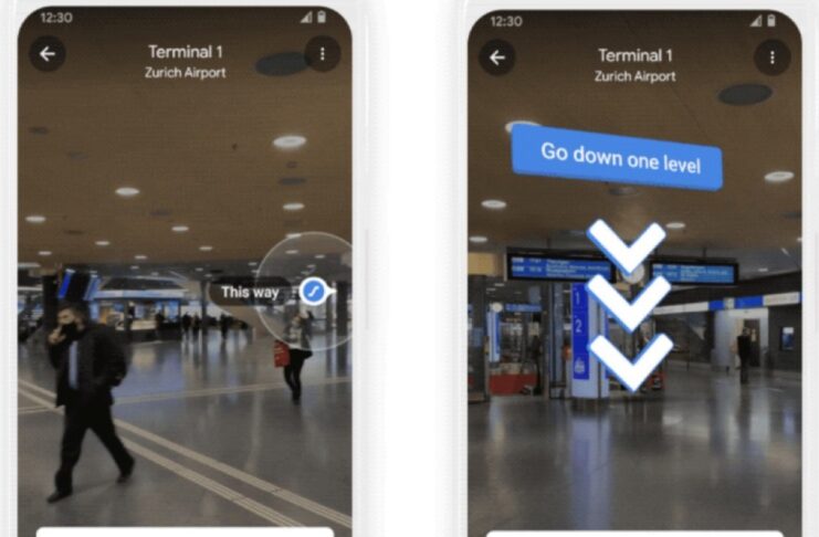 Google Maps mostra la navigazione in interni in realtà aumentata