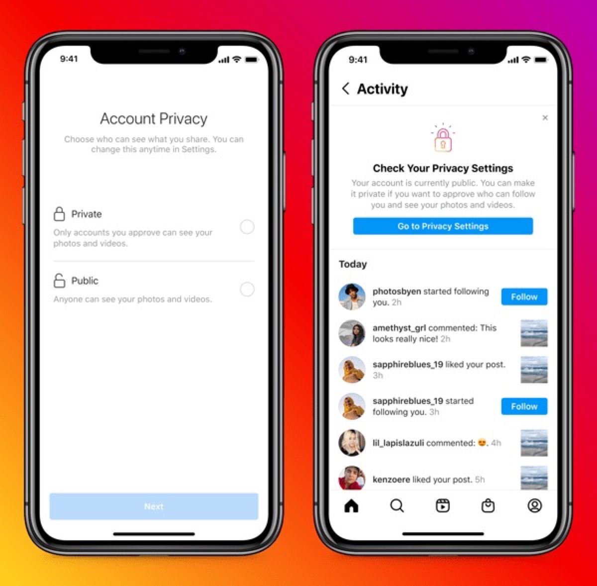 instagram per bambini