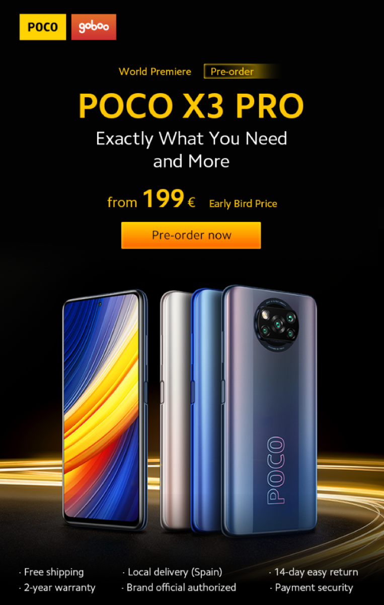 POCO X3 PRO 199 euro, potete già ordinarlo su Goboo