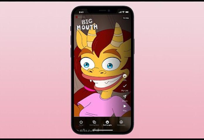 “Risate lampo” è una nuova funzione di Netflix per iPhone in stile TikTok
