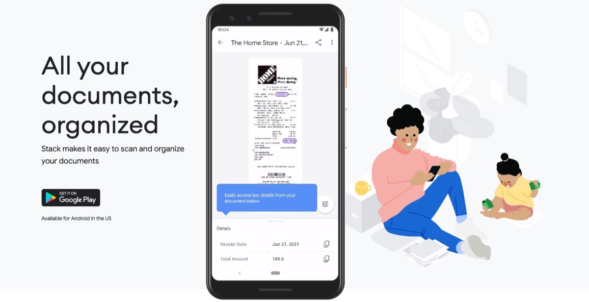 Stack è l’app di Google per non perdere scontrini e fatture