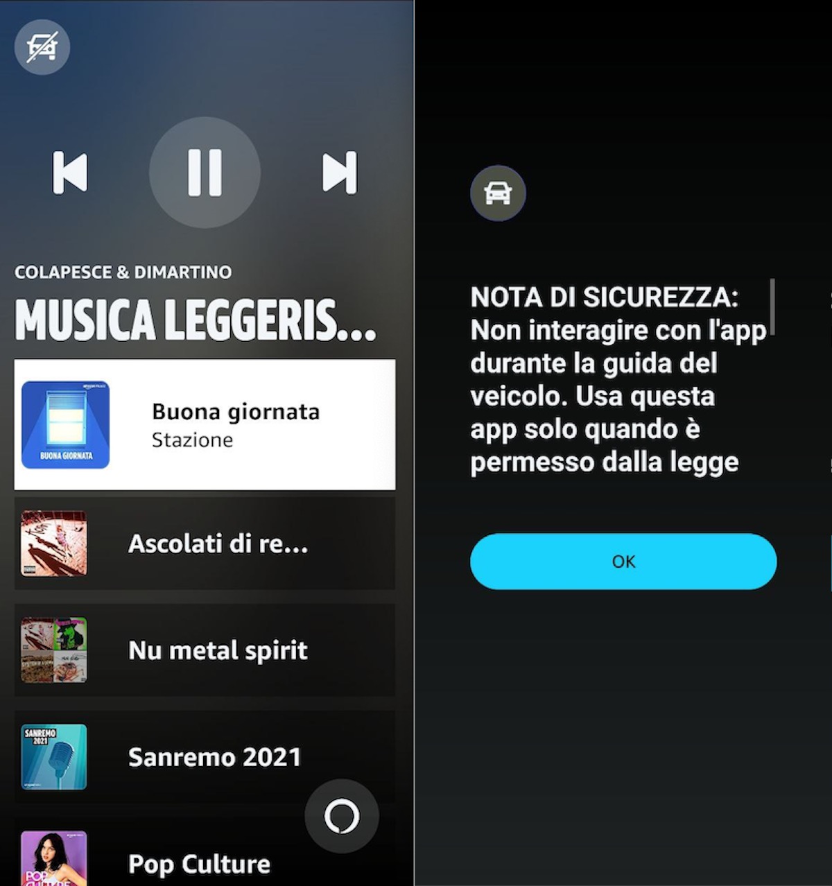 Amazon Music lancia la modalità auto per iPhone e Android