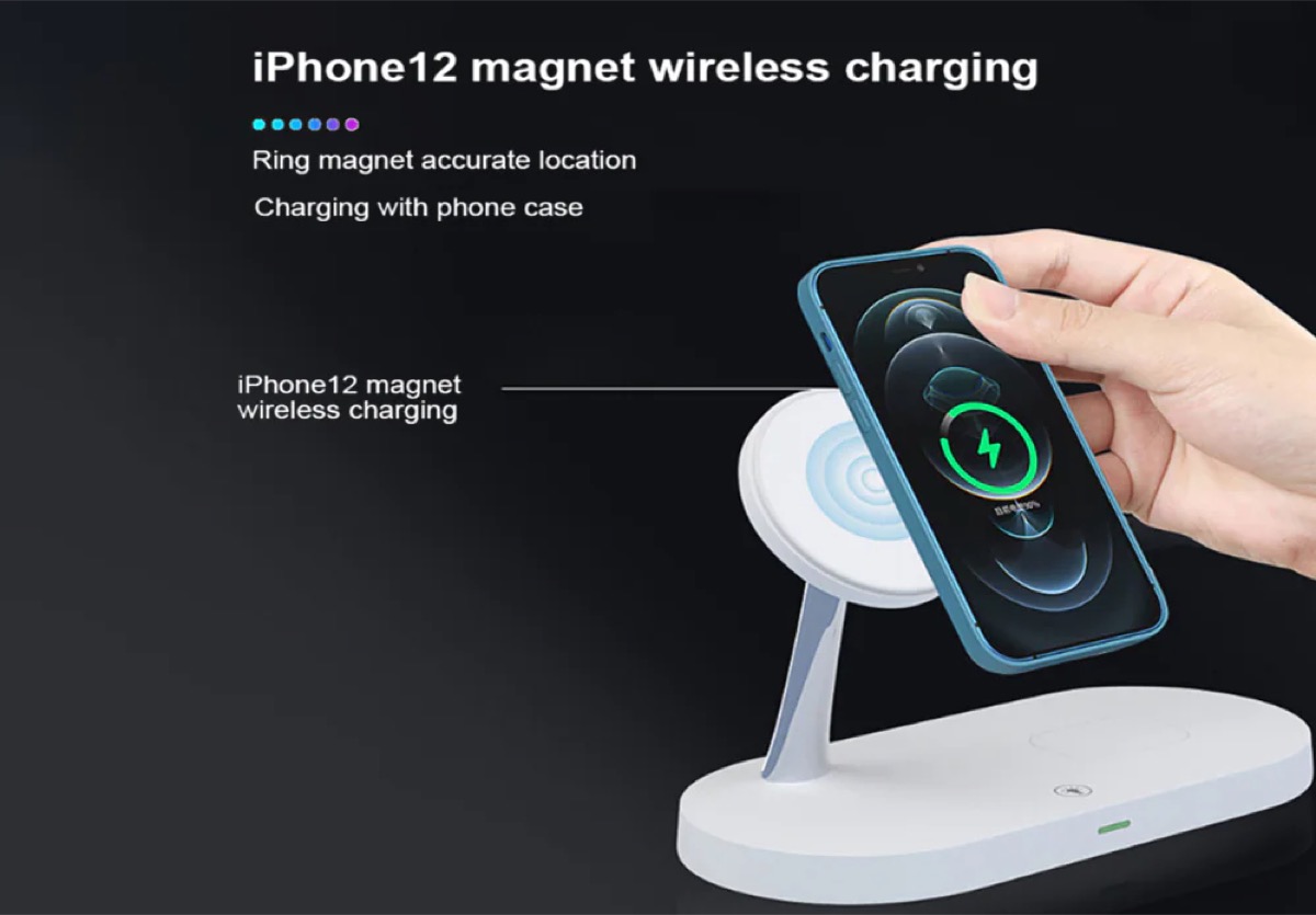 La dock di ricarica 5 in 1 con stand magnetico e potenza 15W in offerta a 27 euro