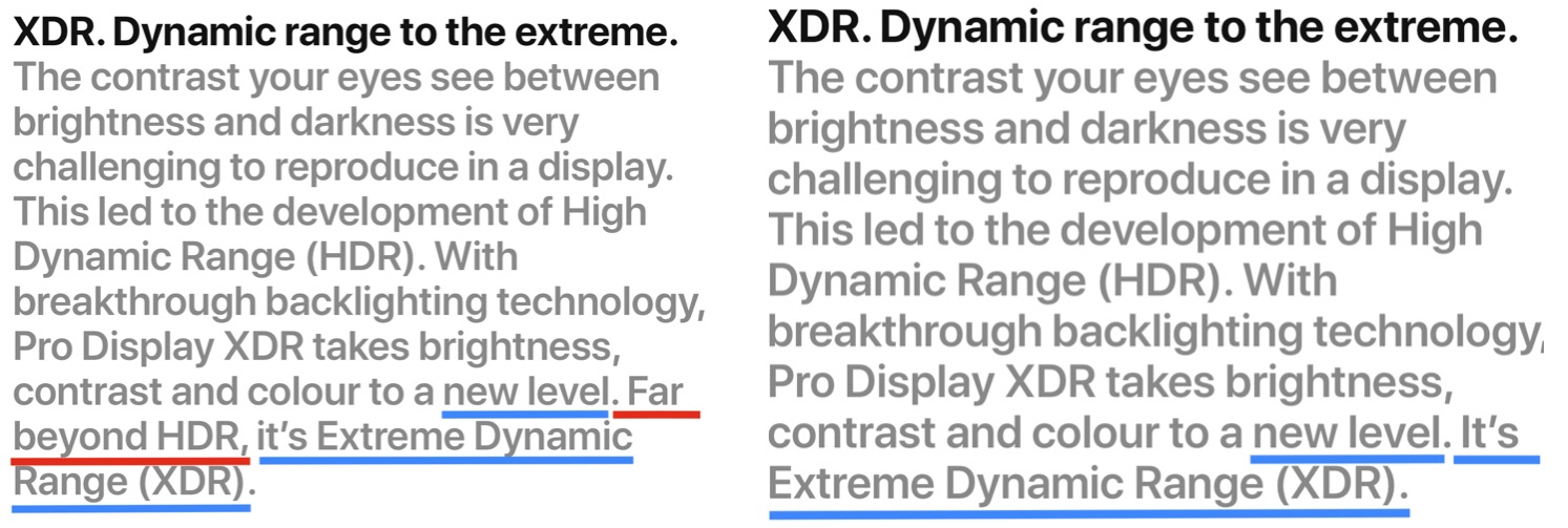 Apple rimuove la dicitura «Ben oltre l’HDR» per Pro Display XDR