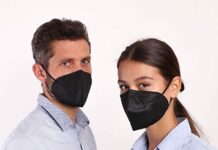 Su Amazon mascherine FFP2 di colore nero, comode e certificate: solo 76 cent l’una