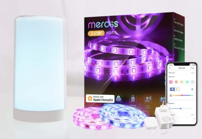 Super offerta Meross Striscia LED e lampada HomeKit e Alexa a metà prezzo