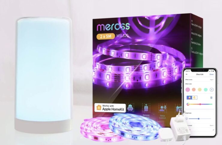 Super offerta Meross Striscia LED e lampada HomeKit e Alexa a metà prezzo