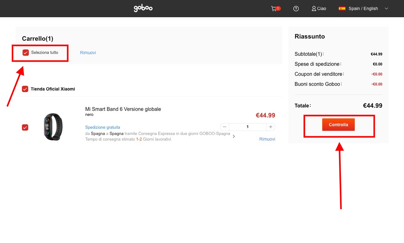Xiaomi Mi Band 6 al miglior prezzo: solo 39€ con spedizione gratis Xiaomi Mi Band 6 al miglior prezzo: solo 39€ con spedizione gratis