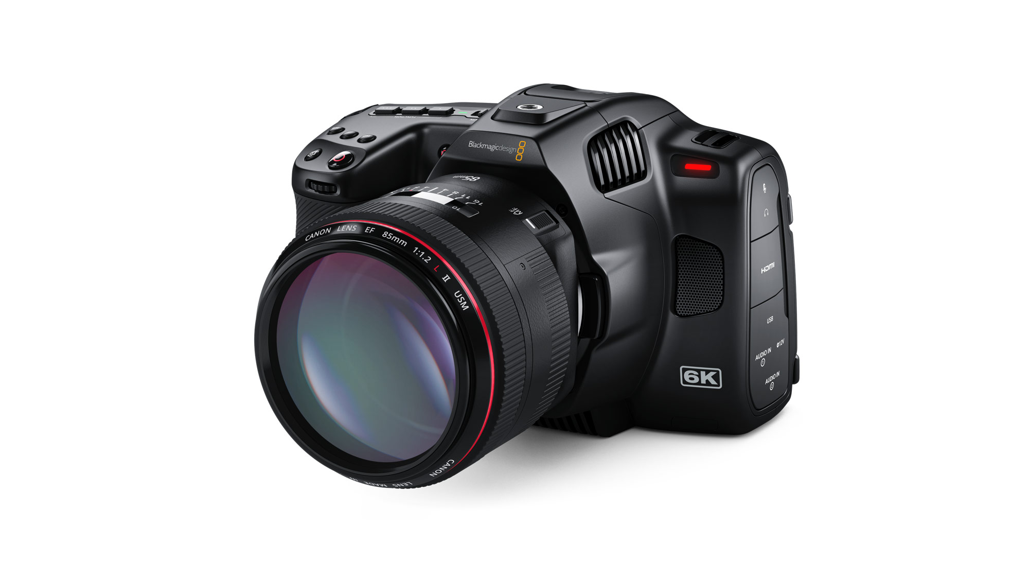 Blackmagic Pocket Cinema Camera 6K Pro con Touchscreen HDR inclinabile Blackmagic Pocket Cinema Camera 6K Pro con Touchscreen HDR inclinabile