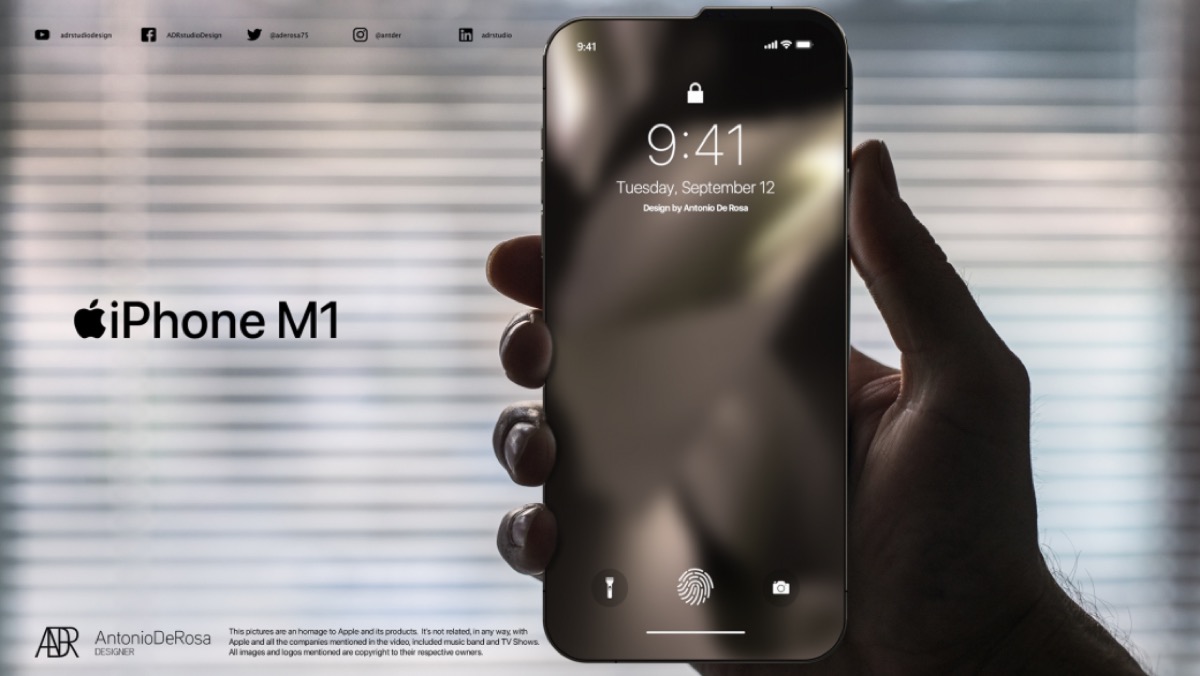 Un concept immagina iPhone M1 con un notch completamente diverso