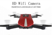 JD-18TX, il drone pieghevole tascabile che si guida con lo smartphone JD-18TX