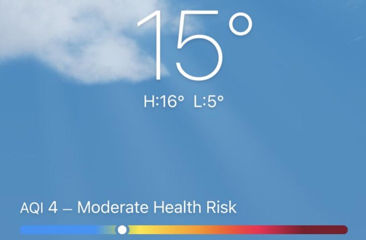 In iOS 14.7 la funzione “Qualità dell’Aria” in nuove nazioni