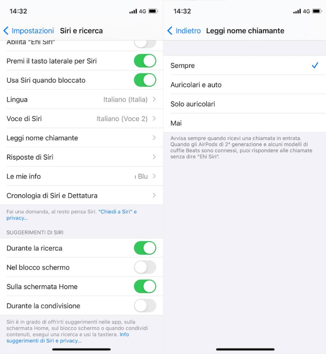 Rispondere alle chiamate su iPhone e iPad senza dire Ehi Siri