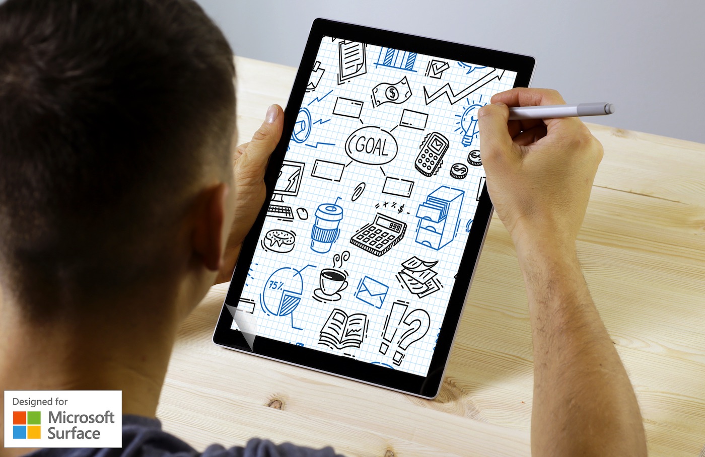 doodroo: la pellicola effetto carta nata su iPad è “Designed for Microsoft Surface”