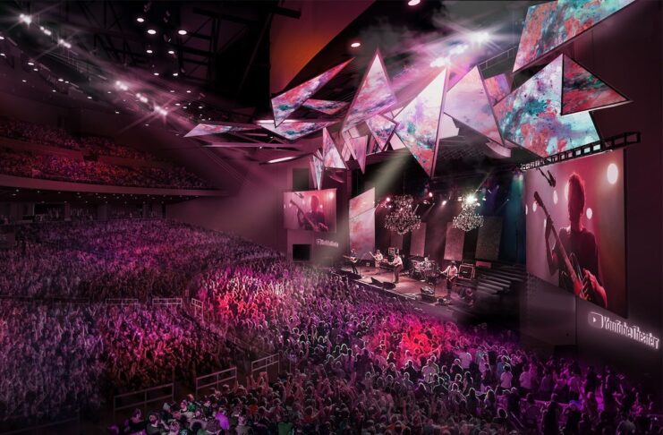 Nasce YouTube Theatre, un’arena di tre piani e 6.000 posti a sedere