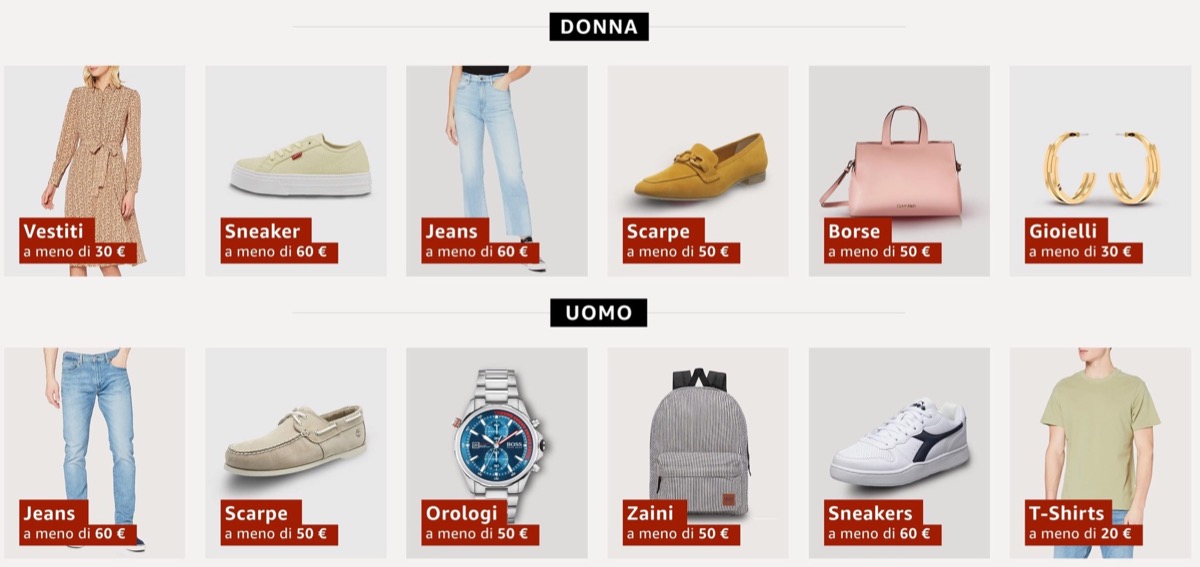 amazon moda sconto