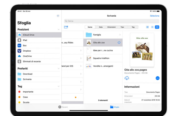 iPadOS 15, l’app File legge supporti NTFS