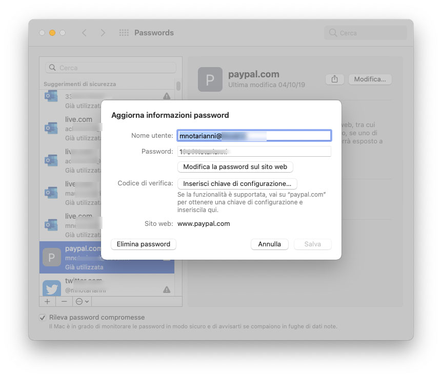 macOS Monterey, password in Preferenze di Sistema e migliorie nel portachiavi iCloud