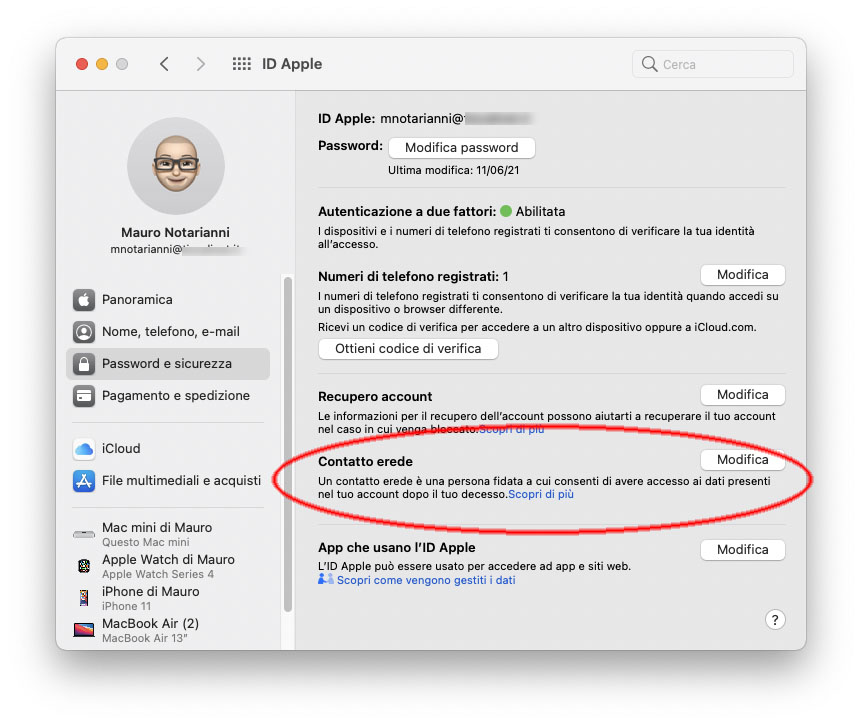 macOS Monterey, password in Preferenze di Sistema e migliorie nel portachiavi iCloud