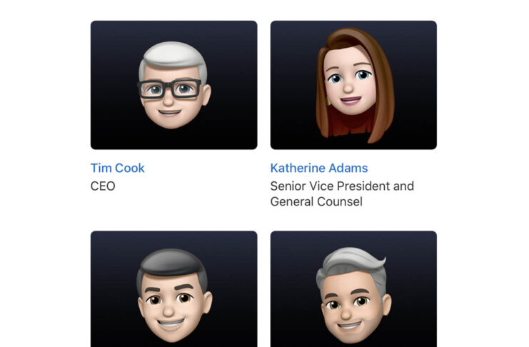WWDC 2021, i profili dei dirigenti Apple tutti con le memoji