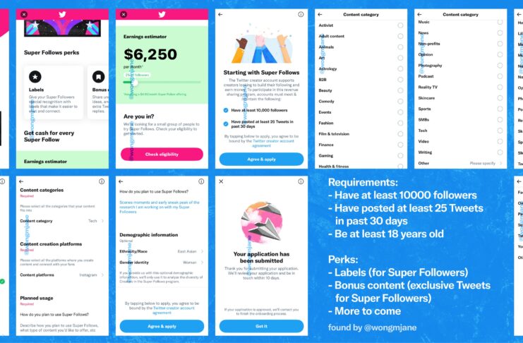Ecco le prime immagini di Super Follows, il Patreon di Twitter