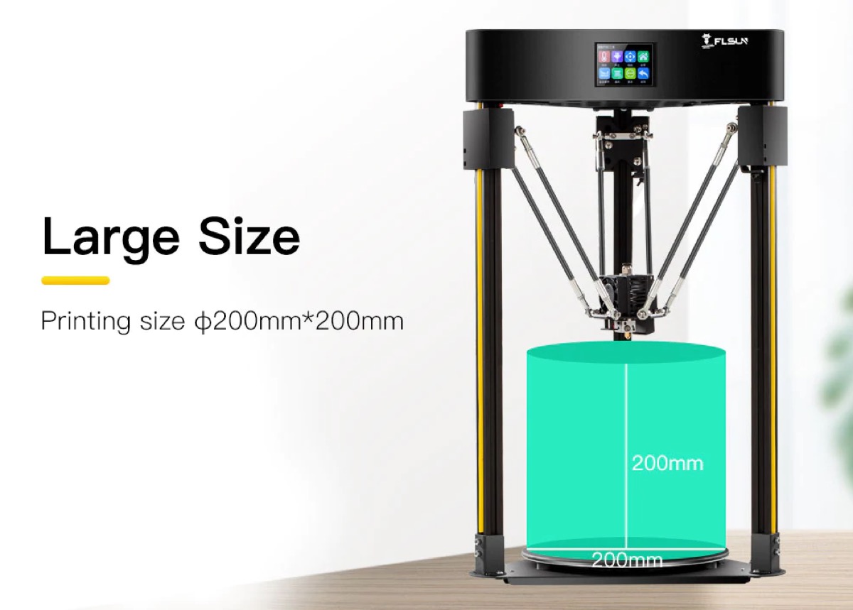 Flsun Q5, la stampante 3D auto livellamento e scheda 32bit in offerta a