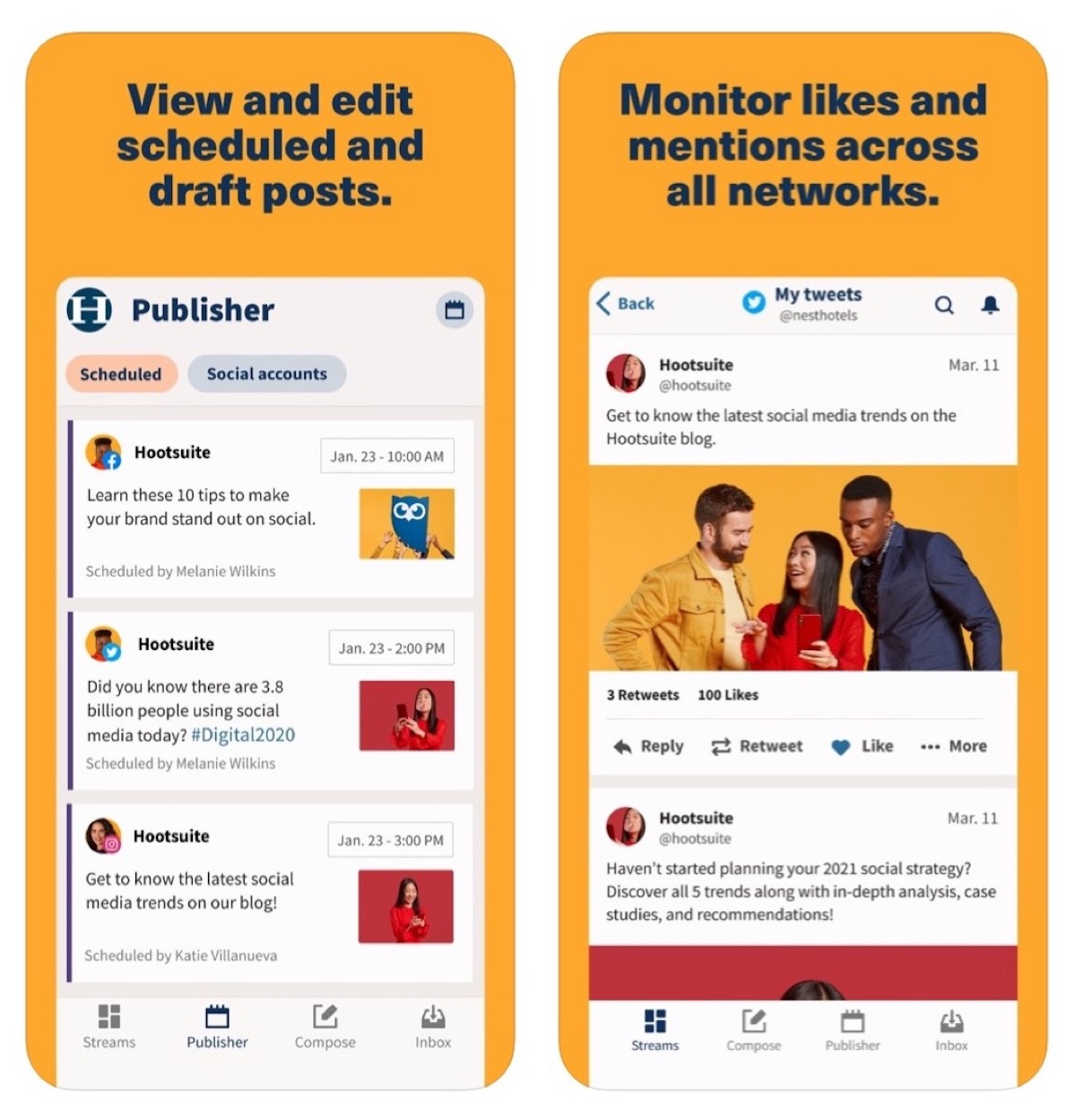 Hootsuite condivide e programma post sui social network in un click Hootsuite condivide e programma post sui social network in un click