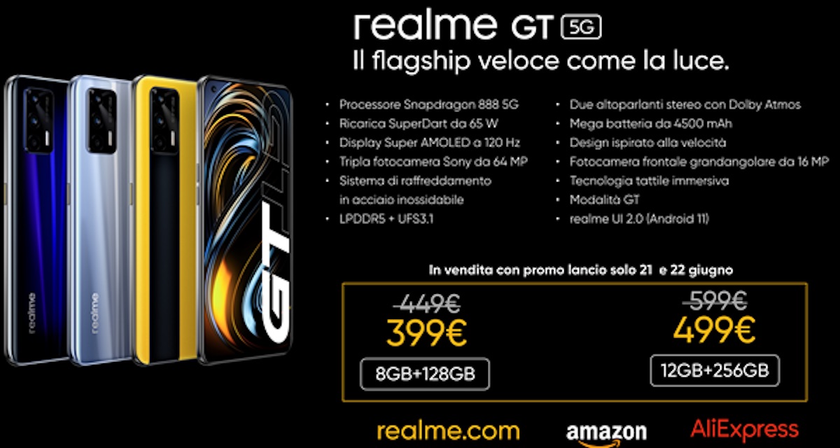 Arriva realme GT, il flagship phone della società
