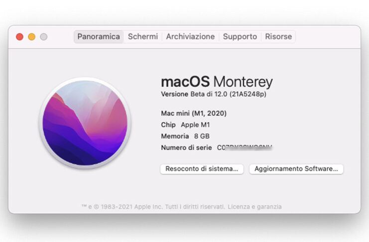 macOS Monterey, alcuni sfondi Scrivania si scaricano su richiesta