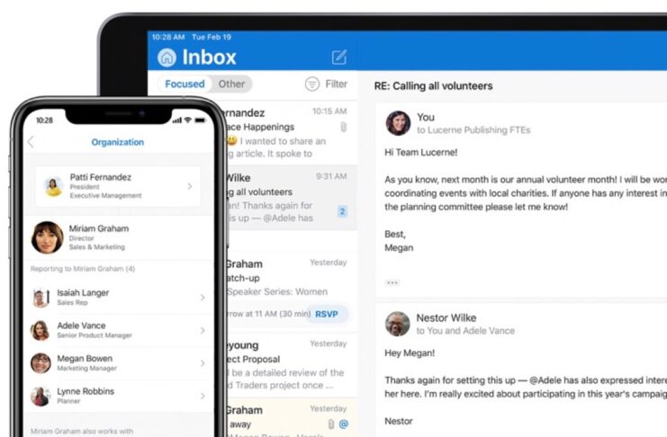 Con Microsoft Outlook per iPhone si possono dettare le email