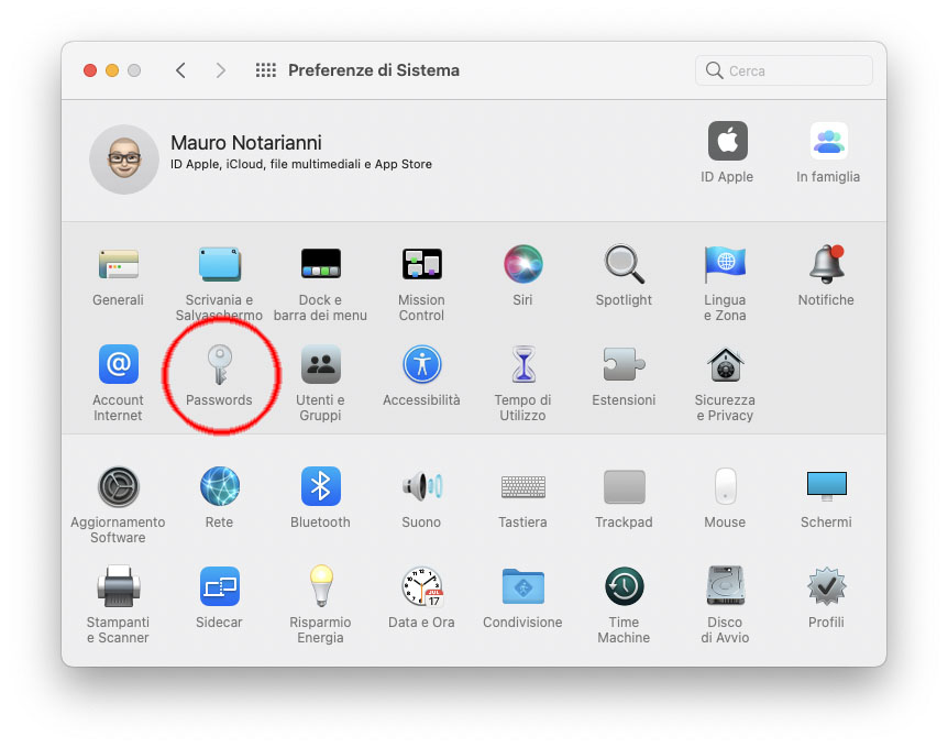 macOS Monterey, password in Preferenze di Sistema e migliorie nel portachiavi iCloud
