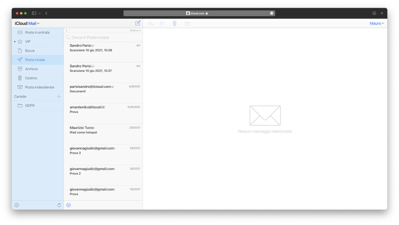 Apple, una rinfrescatina all’interfaccia di Mail su iCloud