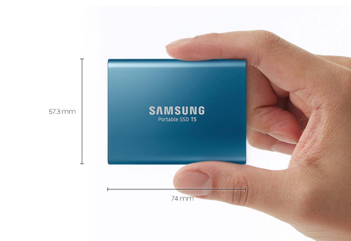SSD Samsung T5 da 512 TB, mini HD “cinque stelle”: solo 69,99€