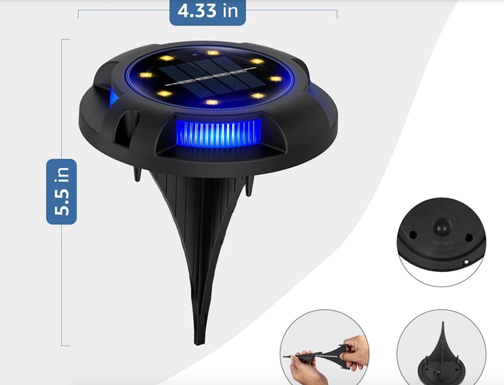 Quattro lampade solari da giardino con LED bianchi e RGB a 15,99 euro Quattro lampade solari da giardino con LED bianchi e RGB a 15,99 euro